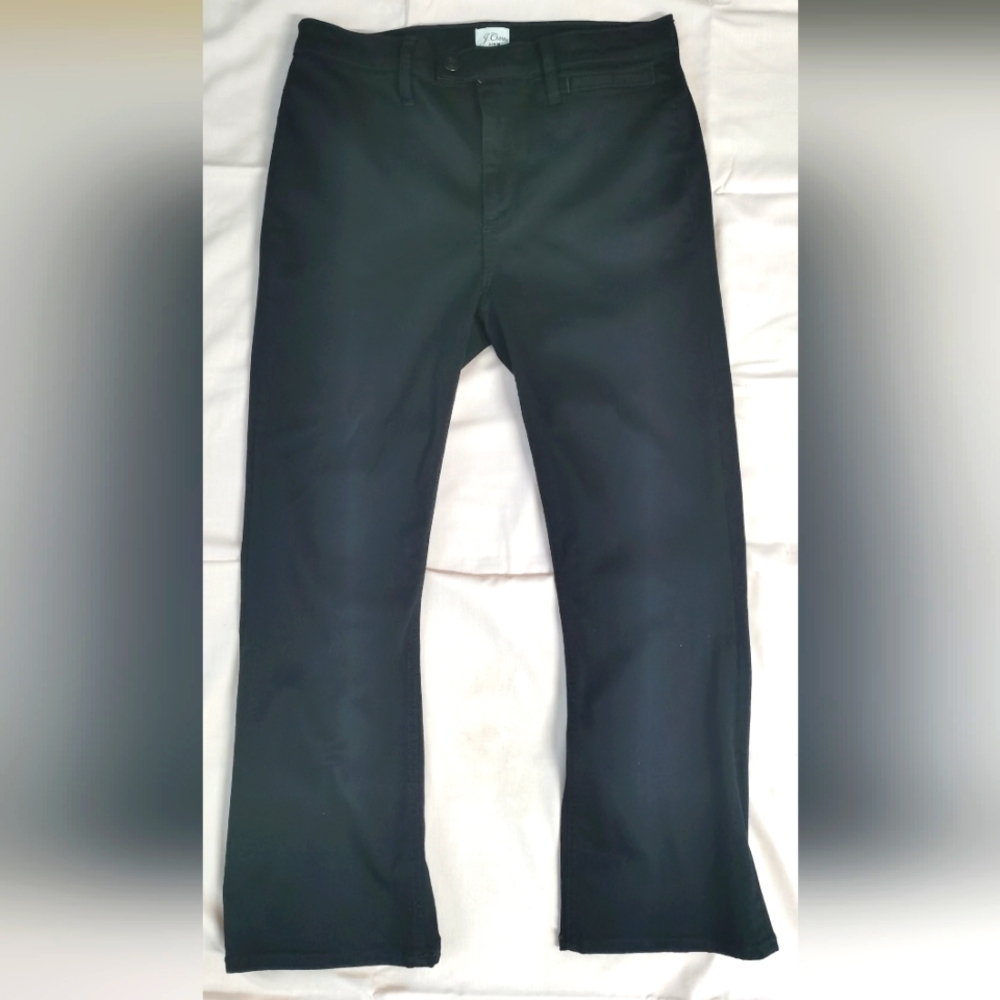 J.Crew Denim Stretch Black Jeans Women's 30